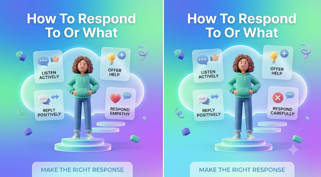 How To Respond To Or What